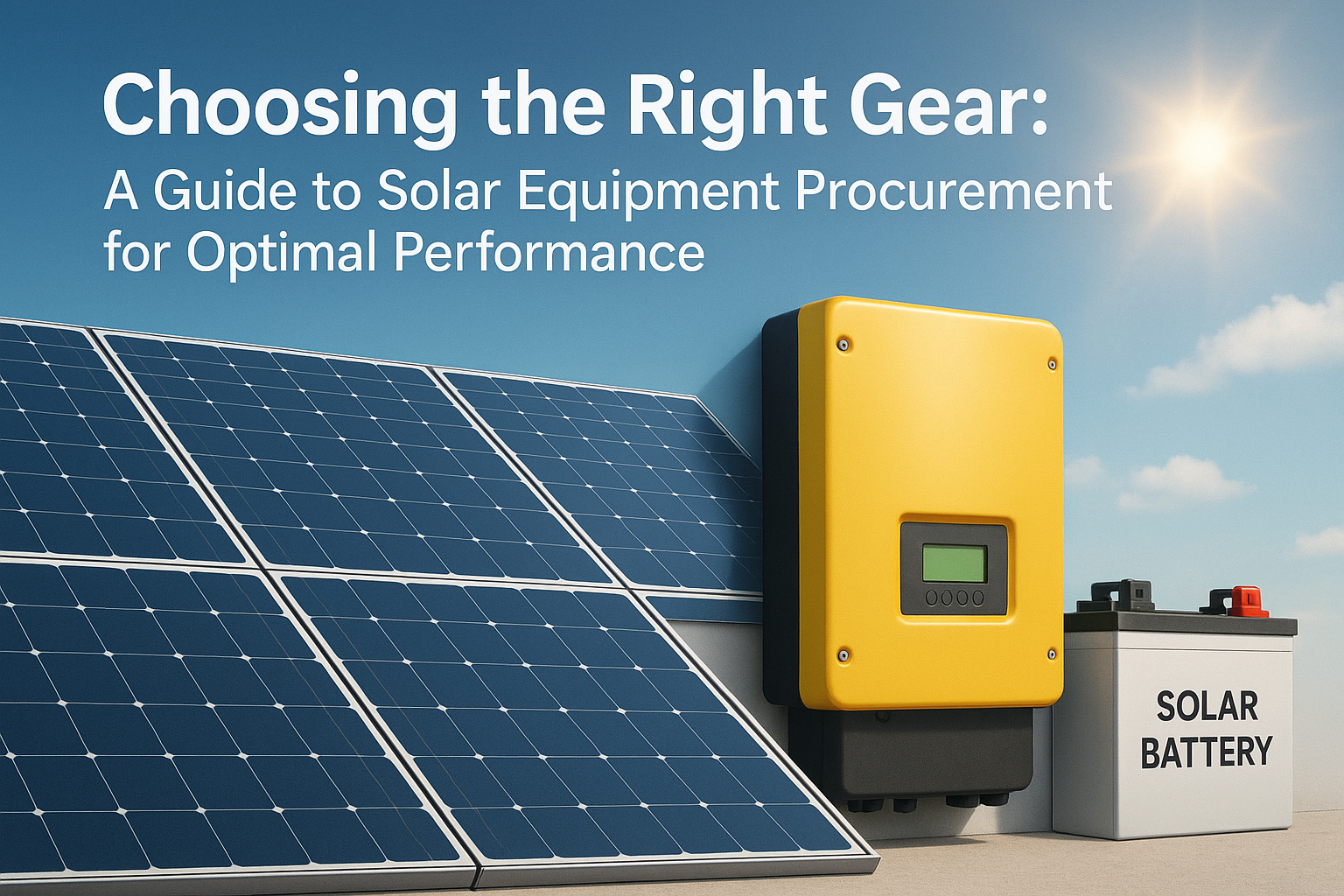 Unleashing Solar Power: Your Definitive Guide to Smart Equipment Choices