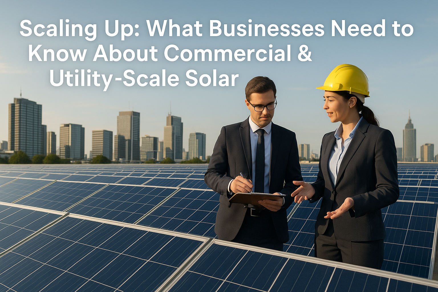Beyond Rooftops: Unlocking the Power of Commercial and Utility-Scale Solar for Business Growth