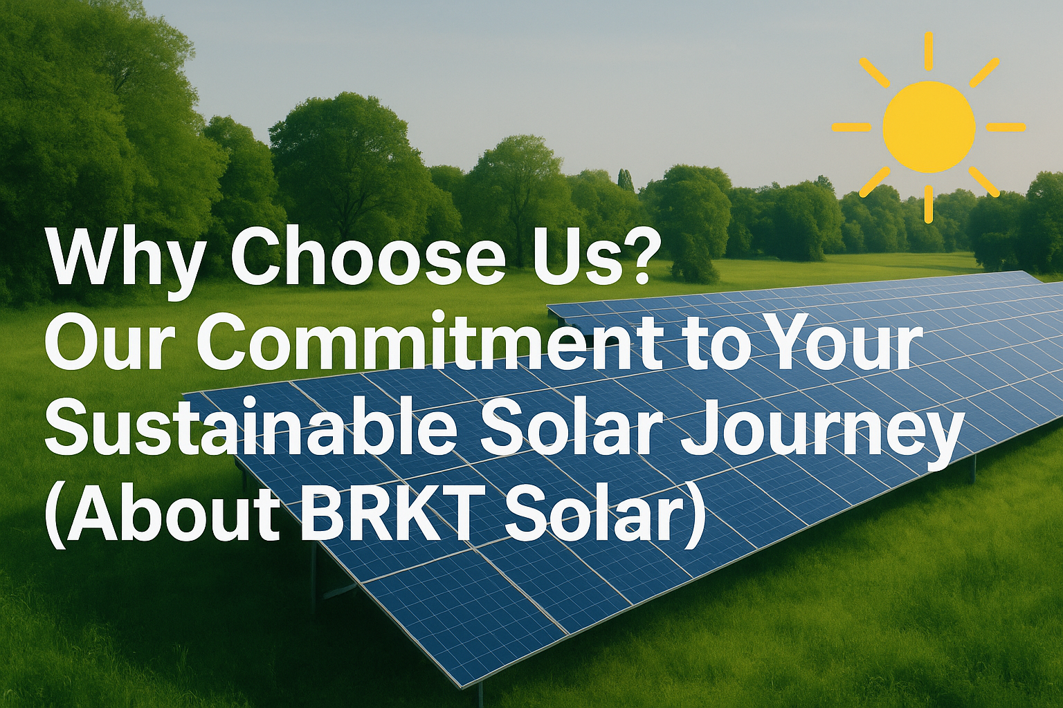 Why Choose Us? Our Commitment to Your Sustainable Solar Journey (About BRKT Solar)