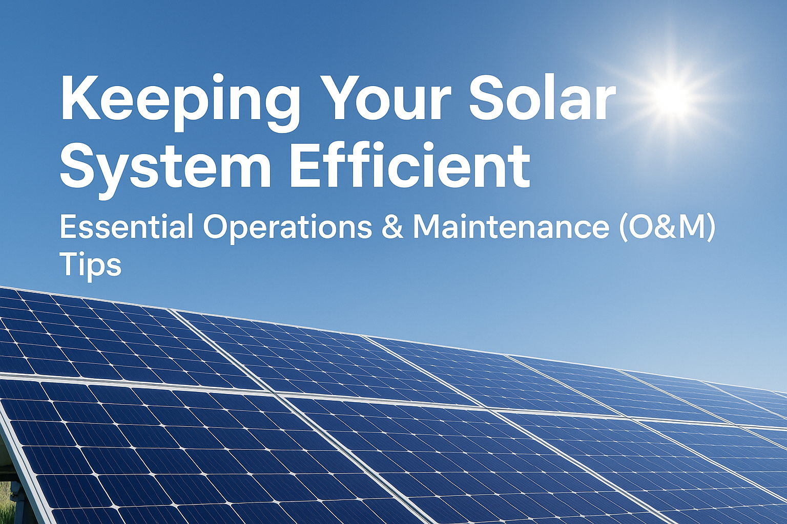 The Hidden Powerhouse: Unlocking Peak Performance with Solar O&M