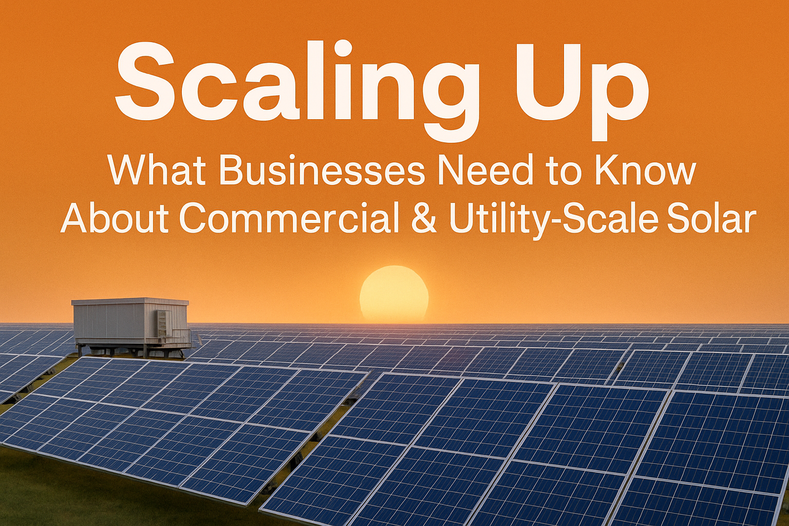 Navigating the Solar Spectrum: A Deep Dive into Commercial vs. Utility-Scale Photovoltaic Solutions