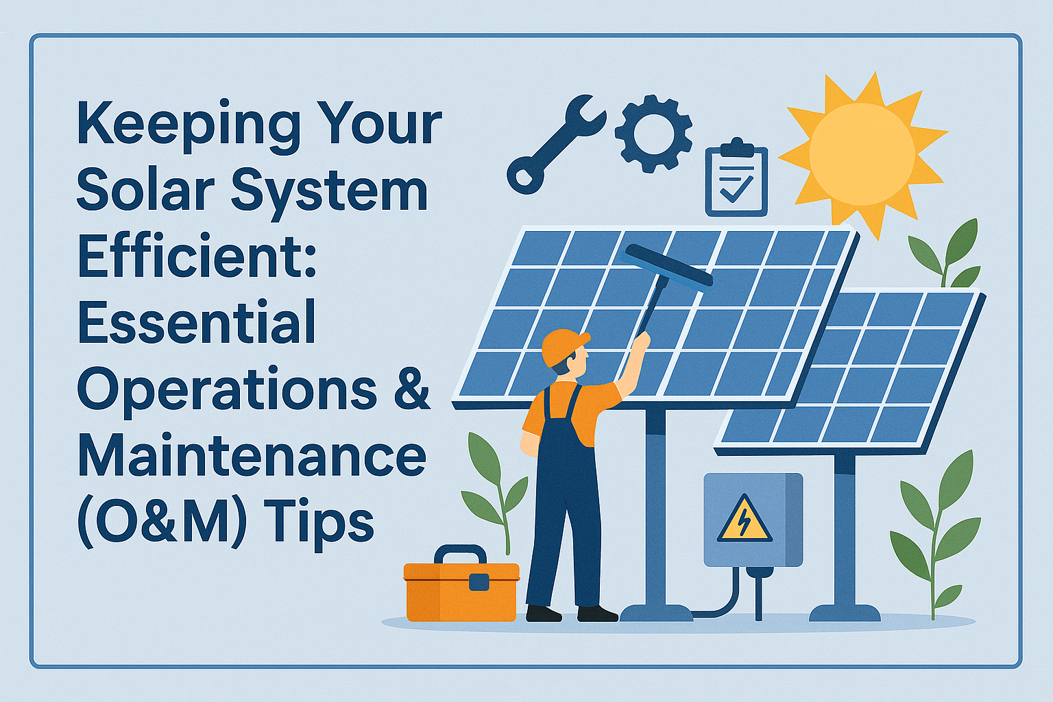 Keeping Your Solar System Efficient: Essential Operations & Maintenance (O&M) Tips