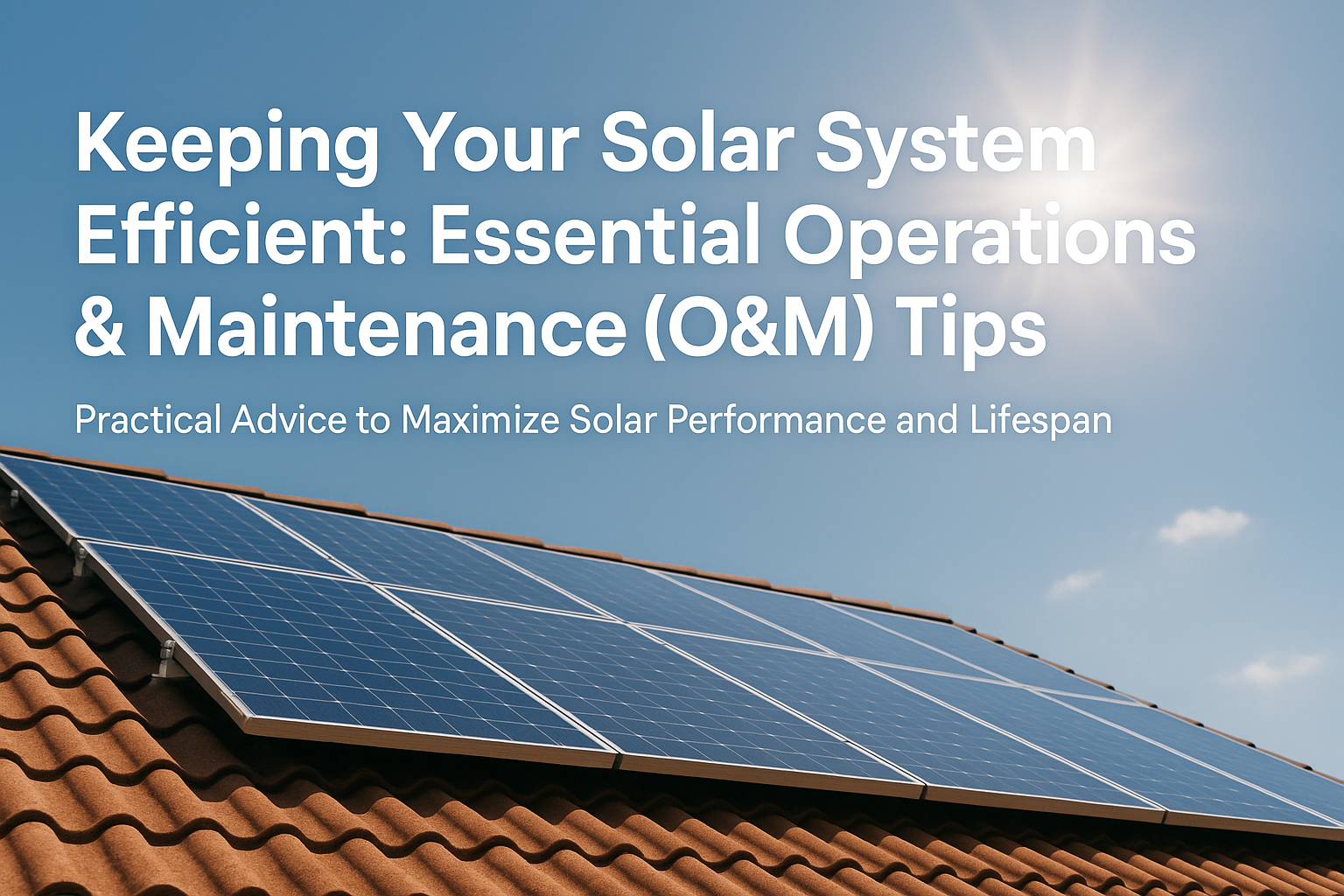 Maximize Your Solar Investment: A Comprehensive Guide to PV System Operations & Maintenance