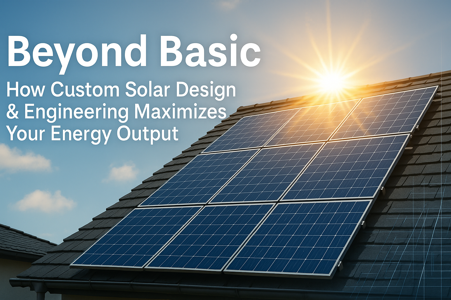 Beyond Basic: How Custom Solar Design & Engineering Maximizes Your Energy Output